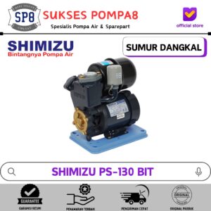 Pompa Air Shimizu PS-130BIT Otomatis / Pompa Air Sumur Dangkal