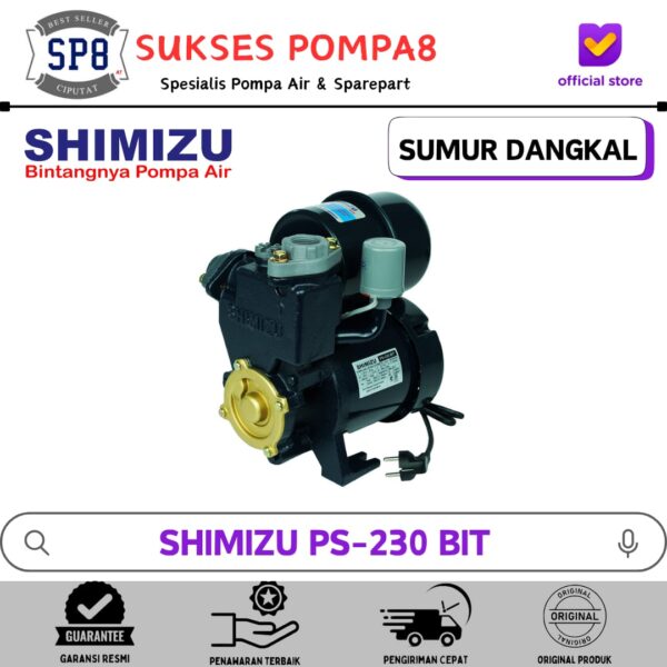 Pompa Air Shimizu PS-230 BIT Otomatis / Pompa Air Sumur Dangkal
