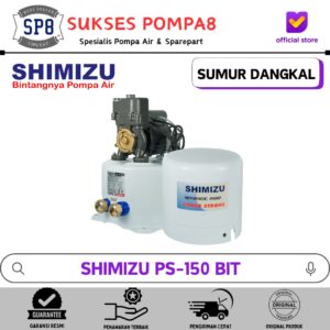 Pompa Air Shimizu PS-150BIT Otomatis / Pompa Air Sumur Dangkal