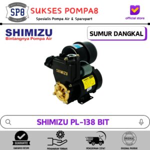 Pompa Air Shimizu PL-138 BIT Otomatis / Pompa Air Sumur Dangkal