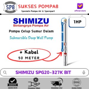Submersible Pump SHIMIZU 1HP 3" SPG20-327K BIT + Kabel / Pompa Satelit