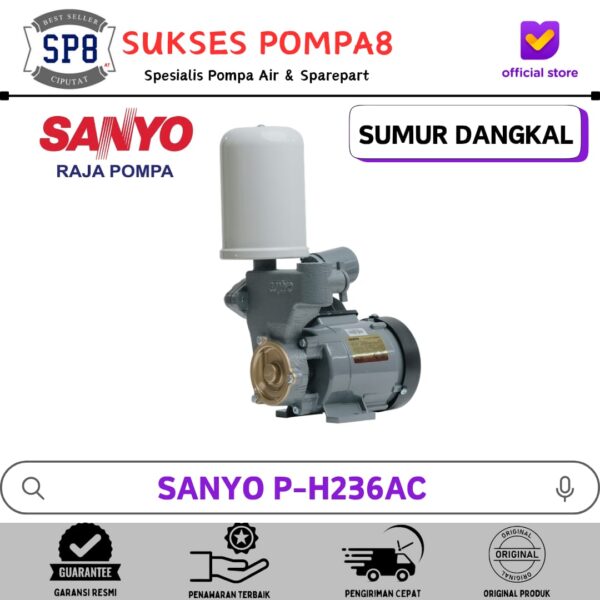 Pompa Air SANYO PH 236 AC Otomatis / Pompa Air Sumur Dangkal