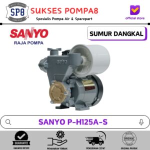 Pompa Air SANYO PH 125A-S Otomatis / Pompa Air Sumur Dangkal