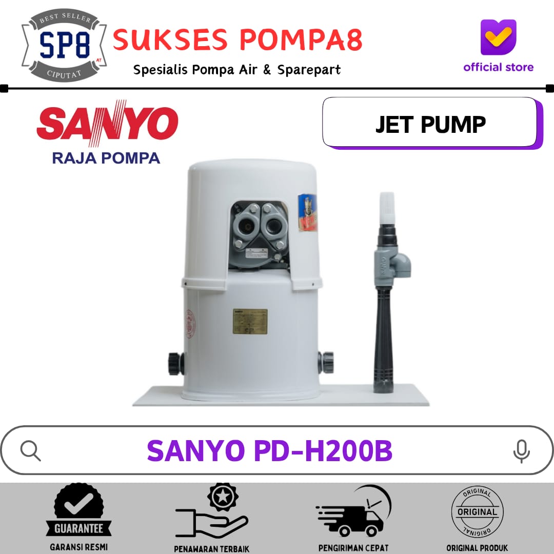 Pompa Air SANYO PDH200B Otomatis / Pompa Air Jet Pump