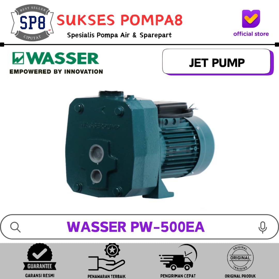 Pompa Air WASSER PC-500 EA (NT) Otomatis / Pompa Air Jet Pump