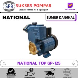 Pompa Air National/Nasional Top GP-125 Non Otomatis / Pompa Air Sumur Dangkal