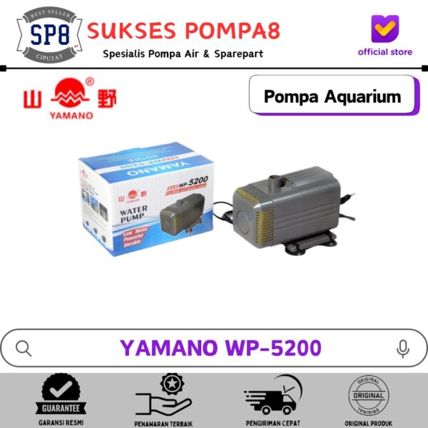 Mesin Pompa Aquarium Celup Hidroponik YAMANO WP-5200