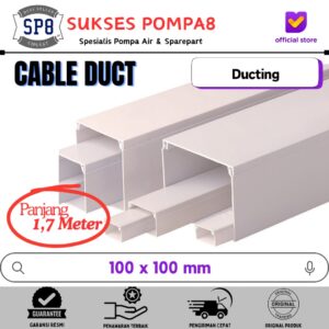 Kabel DUCT / Trunking 100x100 (1,7 Meter) Polos / Wiring DUCT