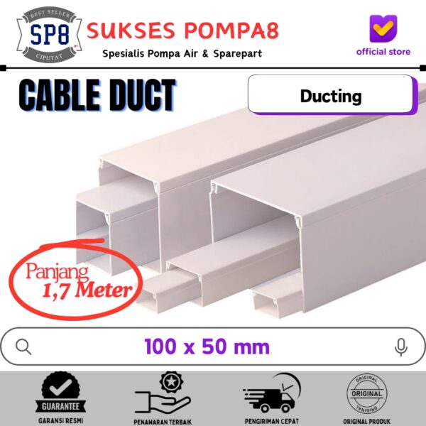 WhatsApp Image 2026-06-29 at 10.33.42 (2) Kabel DUCT / Trunking 100x50 (1,7 Meter) Polos / Wiring DUCT