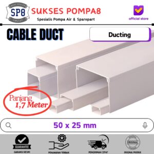Kabel DUCT / Trunking 50x25 (1,7 Meter) Polos / Wiring DUCT