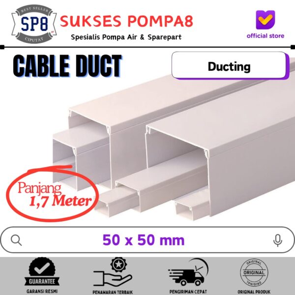 WhatsApp Image 2026-06-29 at 10.33.44 (2) Kabel DUCT / Trunking 50x50 (1,7 Meter) Polos / Wiring DUCT
