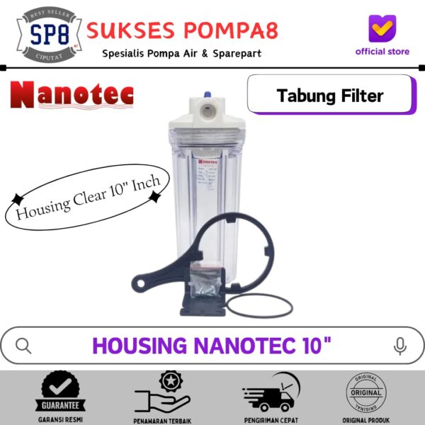 WhatsApp Image 2026-06-30 at 10.11.50 Housing Filter Nanotech Clear 10" Inch