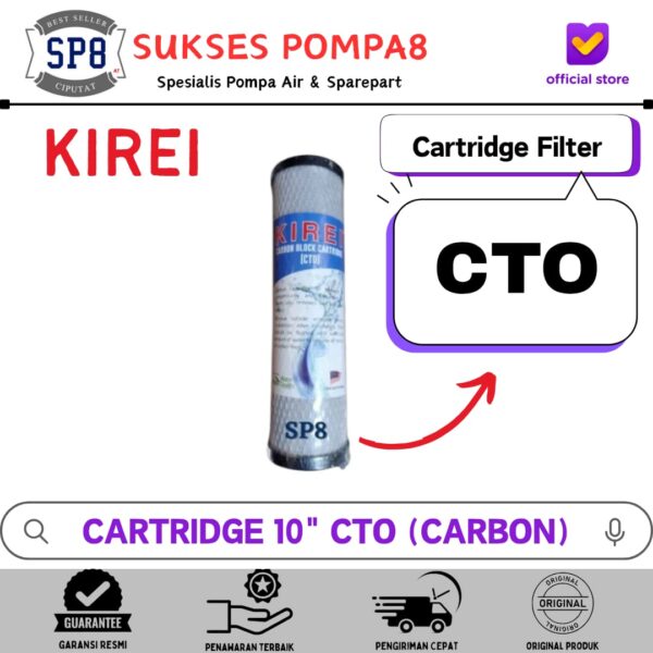 Filter Air Cartridge CTO KIREI 10 Inch / Filter Air Carbon