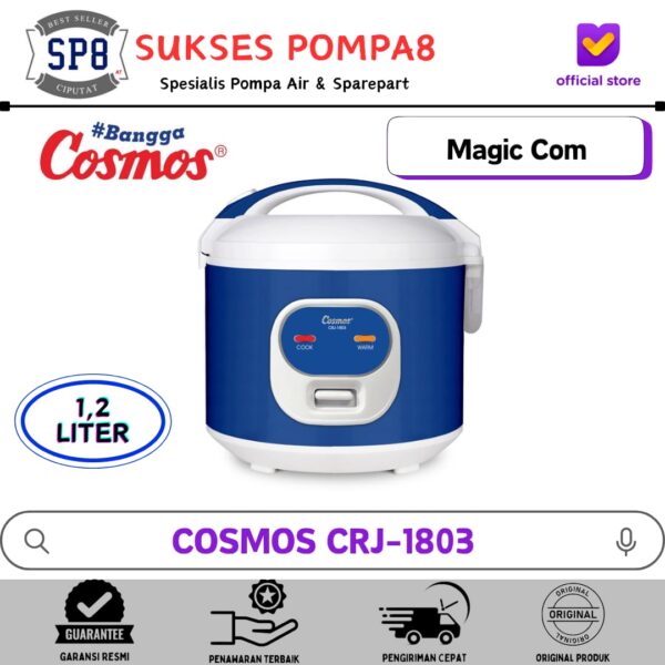 COSMOS Magic Com CRJ-1803 / Rice Cooker [1,2L] Biru