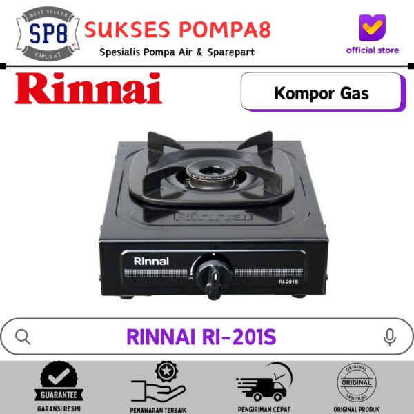 RINNAI RI-201S Kompor Gas 1 Tungku Ceflon