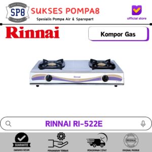 RINNAI RI-522E Kompor Gas 2 Tungku Stainless