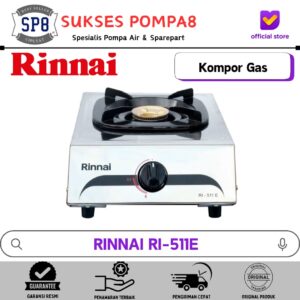 RINNAI RI-511E Kompor Gas 1 Tungku Stainless