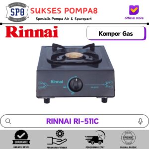 RINNAI RI-511C Kompor Gas 1 Tungku Ceflon Kuningan