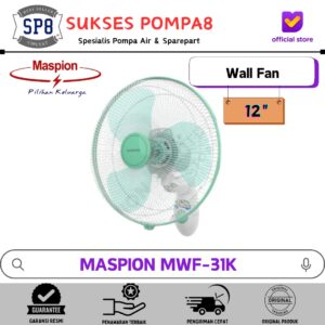 MASPION Wall Fan 12 Inch MWF-31K / Kipas Angin Dinding