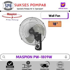 Maspion Power Fan PW-1809W / Kipas Angin Dinding 18 Inch / Wall Fan