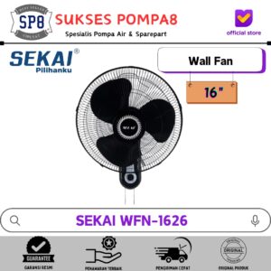 Sekai Wall Fan WFN-1628 / Kipas Angin Dinding 16 Inch
