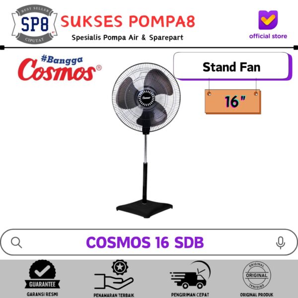 Kipas Angin Berdiri (Stand Fan) COSMOS 16SDB 16 Inch