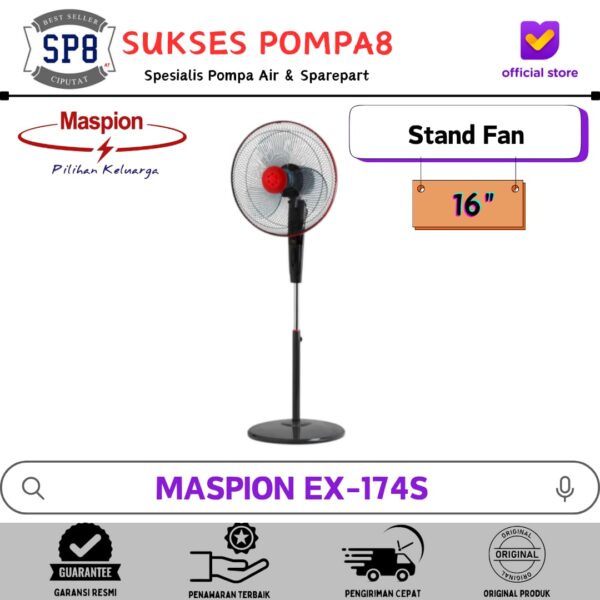 Kipas Angin Berdiri (Stand Fan) MASPION EX-174S 16 Inch