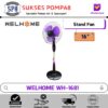 Welhome WH-1681 Stand Fan 16 Inch / Kipas Angin Berdiri